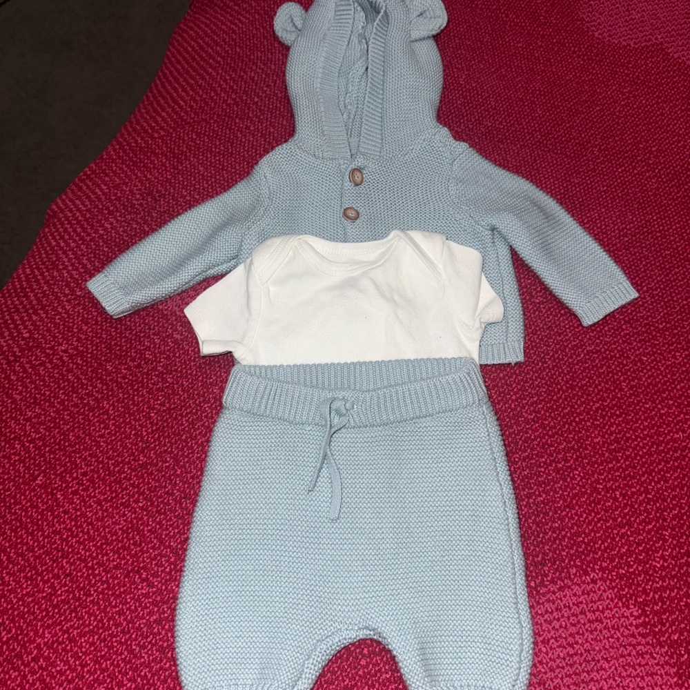 Carter's Blue and White Kids Matching Set